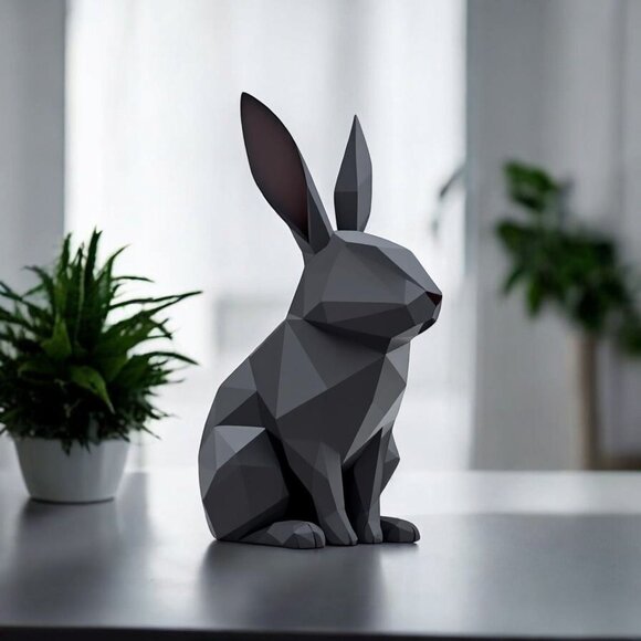 3D Printed Low Poly Bunny Moden Design Perfect for Home Decor Multi-Colors Avail - Picture 8 of 13